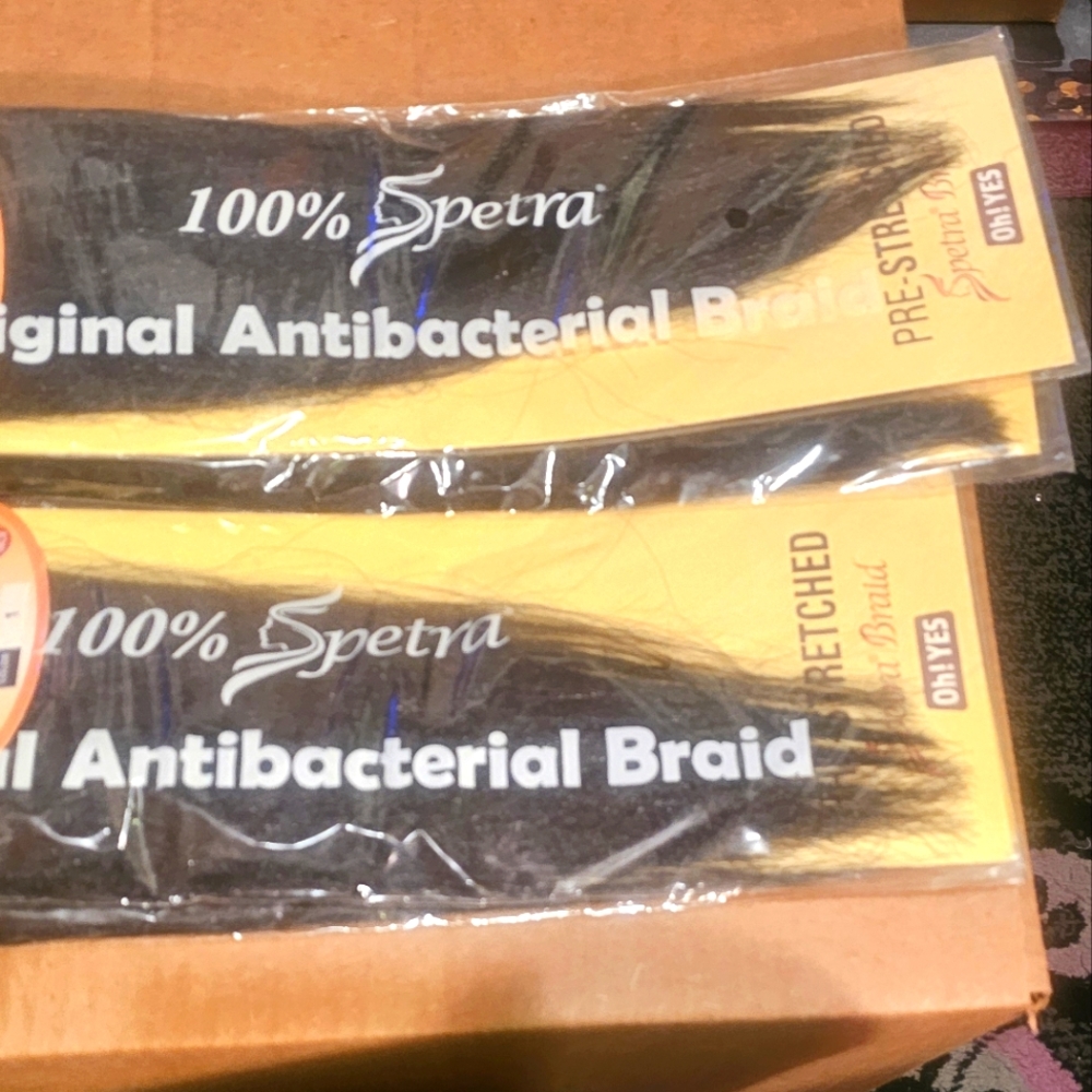 Spectra Antibacterial Hair Braid 20" Color#1 Includes 4 Packs Of Hair